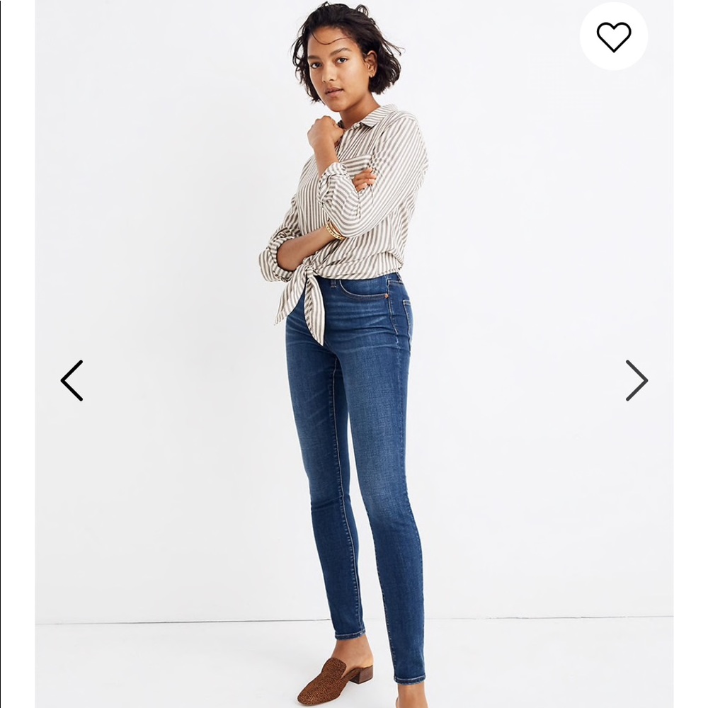 Madewell curvy High-rise Skinny Jeans, size 26.